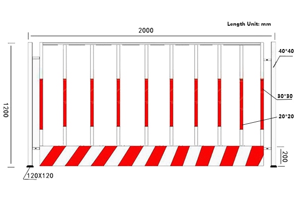 temporary fence for construction site